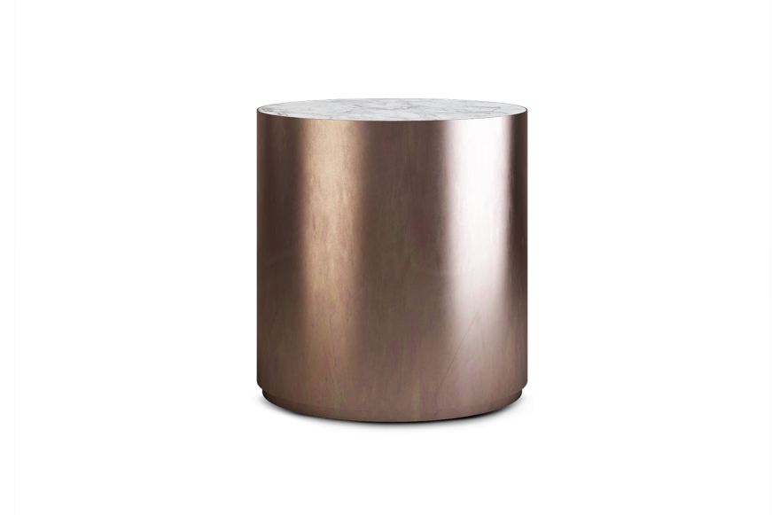Drum Metal Side Table