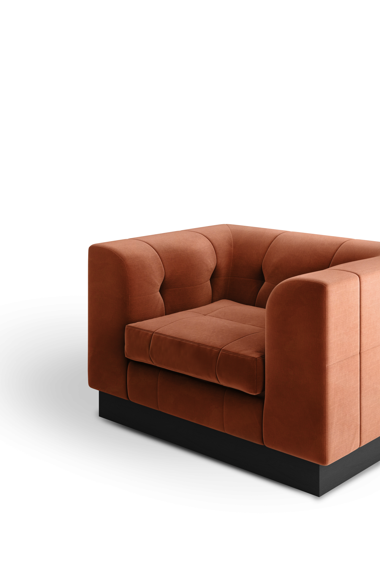 Watergate 2 Seats sofa (wood base)