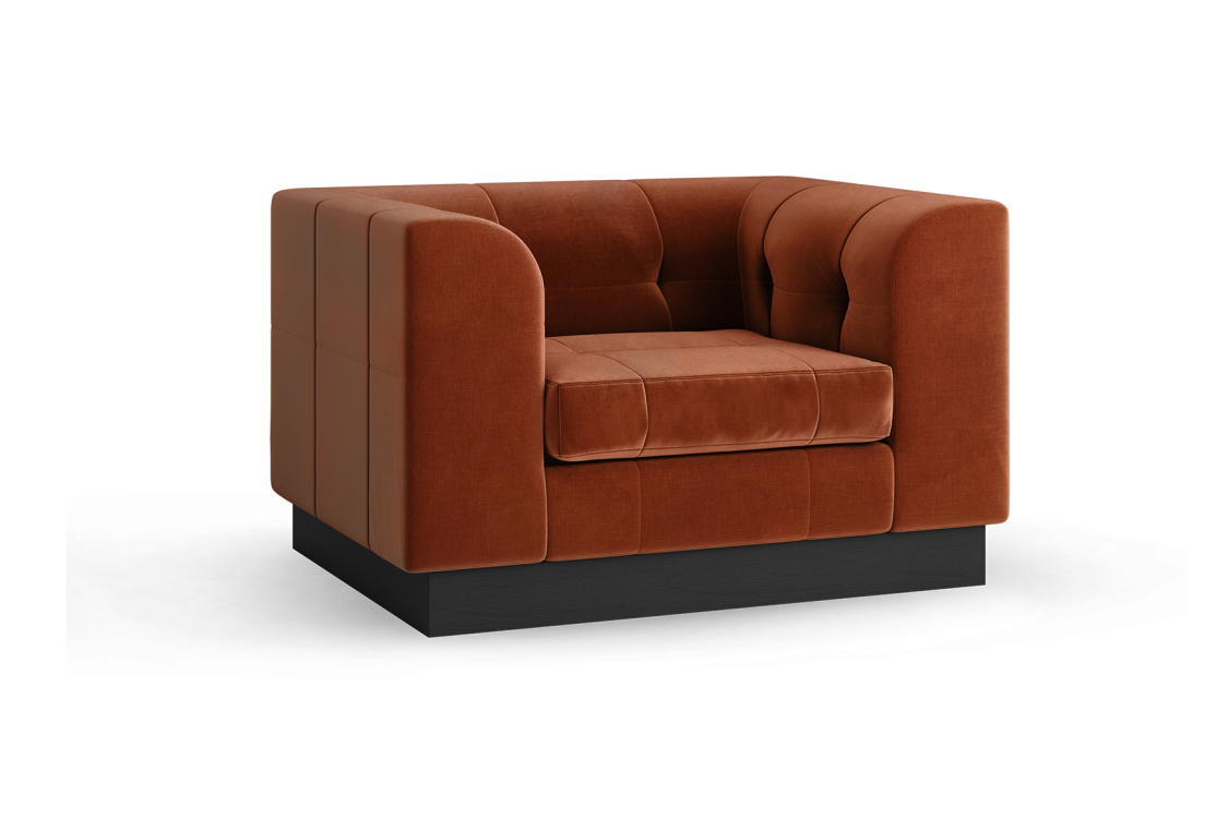 Watergate 2 Seats sofa (wood base)
